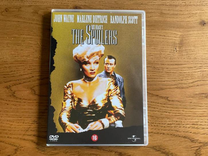 The Spoilers, Marlene Dietrich, Randolph Scott, John Wayne., Cd's en Dvd's, Dvd's | Klassiekers, Zo goed als nieuw, Actie en Avontuur
