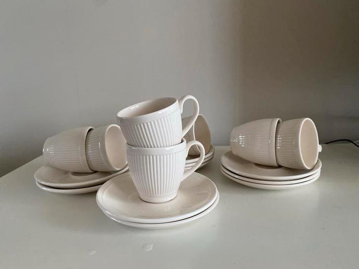 Wedgwood Edme kopjes en schotels - 8 stuks, Antiek en Kunst, Antiek | Servies compleet, Ophalen