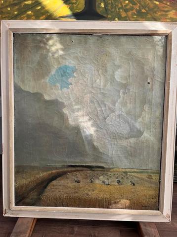 Schilderij olieverf op doek 1943 beschikbaar voor biedingen