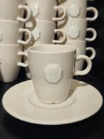 12 x Kop en schotel Douwe Egberts -  by Nikolai Carels, Ophalen, Zo goed als nieuw, Overige materialen, Kop en/of schotel