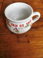 4 soepkommen met opdruk: Soep van de dag., Huis en Inrichting, Keuken | Servies, Overige typen, Ophalen of Verzenden, Zo goed als nieuw