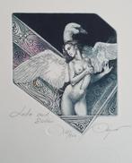 Exlibris Ex libris Hristo Kerin, Leda en de Zwaan mythologie, Verzenden