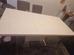 Eettafel met stolen, Ophalen, 50 tot 100 cm, Zo goed als nieuw, 150 tot 200 cm