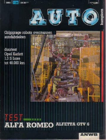 Autokampioen 30 1981 : Alfa Romeo GTV6 2.5 - Opel Kadett 1.3 beschikbaar voor biedingen
