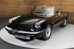 Alfa Romeo Spider Cabriolet | 1986, Auto's, Achterwielaandrijving, Zwart, Cabriolet, Zwart