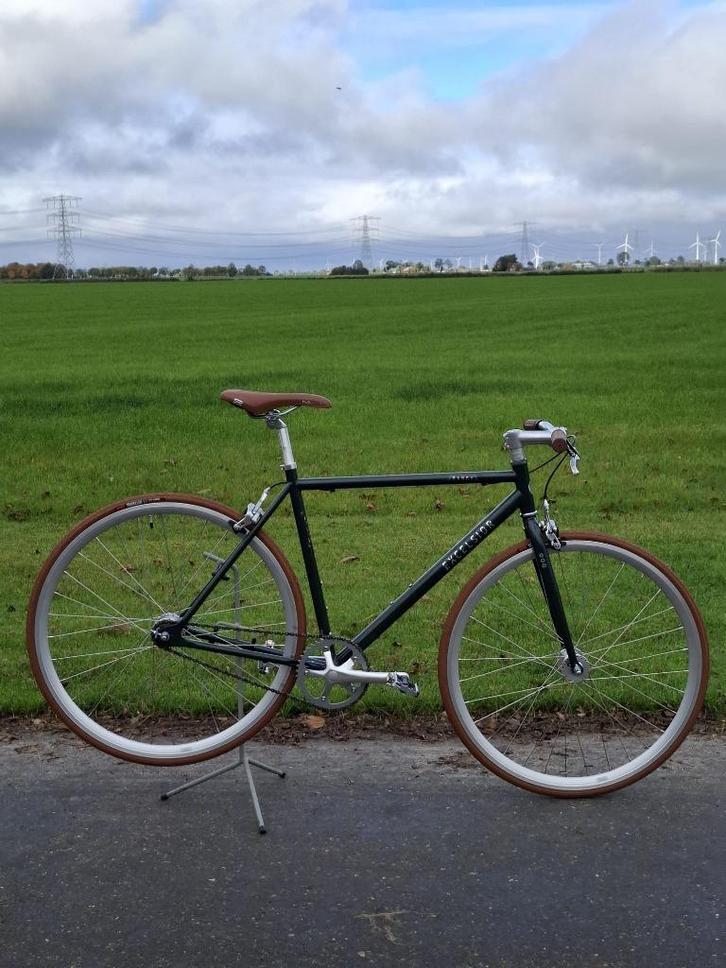 EXCELSIOR Singlespeed stadsfiets (fixidgear), Fietsen en Brommers, Fietsen | Racefietsen, Nieuw, Heren, Overige merken, Minder dan 10 versnellingen