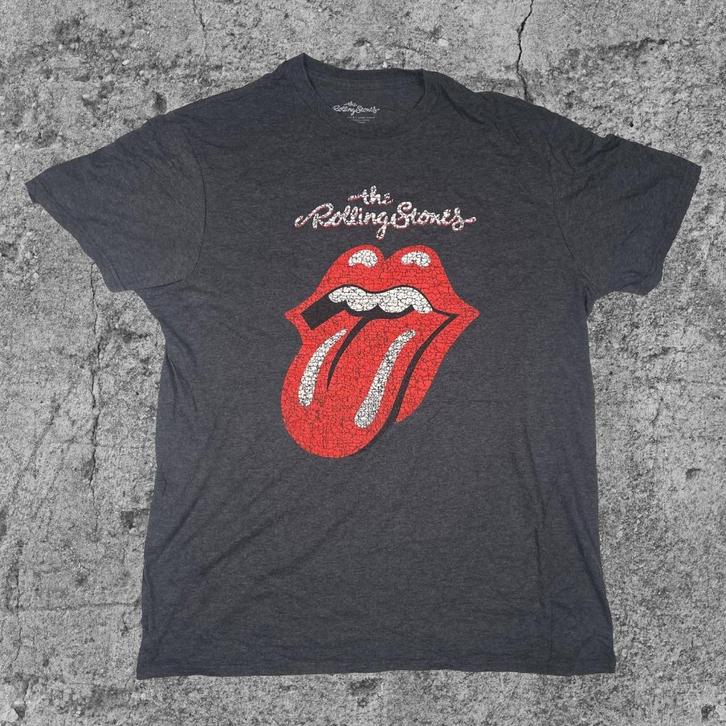 Vintage t-shirt Rolling Stones Tongue T-206, Kleding | Heren, T-shirts, Zo goed als nieuw, Maat 48/50 (M), Zwart, Verzenden