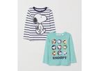 ZGAN H&M Snoopy Longsleeve Shirts Longsleeves Mt. 110, 116, H&M, Ophalen of Verzenden, Zo goed als nieuw, Shirt of Longsleeve