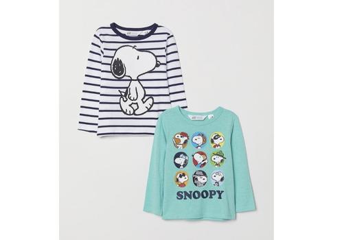 ZGAN H&M Snoopy Longsleeve Shirts Longsleeves Mt. 110, 116, Kinderen en Baby's, Kinderkleding | Maat 110, Zo goed als nieuw, Jongen