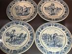 Delfts blauw: 4 seizoensborden - Goedewaagen, Antiek en Kunst, Ophalen of Verzenden
