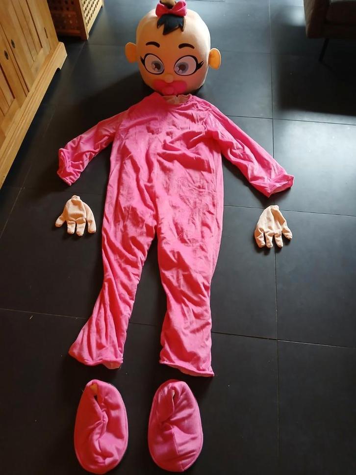 Roze Baby Mascotte Pak Huren - 150-180cm, Kleding | Dames, Carnavalskleding en Feestkleding, Ophalen of Verzenden