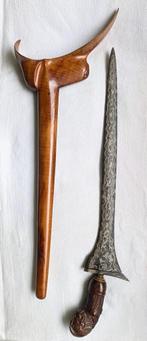 Te koop kris keris Madura met Pulasir greep, Verzenden