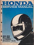 Honda VT600C-VLX600 Shadow Service manuel Engels 1988-1992, Motoren, Ophalen of Verzenden, Honda