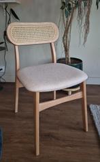 6 nieuwe houten eetkamerstoelen (Sklum Leivel), Huis en Inrichting, Ophalen, Bruin, Riet of Rotan, Nieuw
