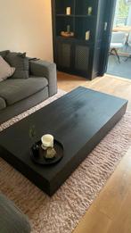 Salontafel eiken zwart, Huis en Inrichting, Tafels | Salontafels, Zo goed als nieuw, Minder dan 50 cm, Rechthoekig, 50 tot 100 cm