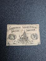 Oud Luciferetiket - Verenigde Nederlandsche Fabrieken, Ophalen of Verzenden, Gebruikt