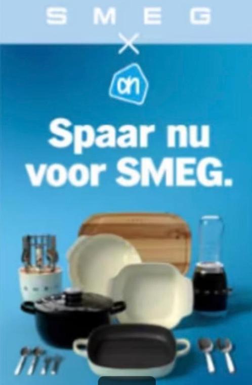 3 volle spaarkaarten AH Smeg zegels, Verzamelen, Supermarktacties, Albert Heijn, Ophalen