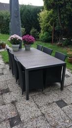 Complete tuinset, Ophalen, Kunststof, Gebruikt, 6 zitplaatsen