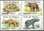Uruguay Mi nr 2339/2342 postfris Dieren, Verzenden, Postfris, Dier of Natuur