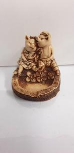 1905)varkens hofmarkerij paar vintage zware hars asbak, Ophalen of Verzenden, Zo goed als nieuw, Asbak