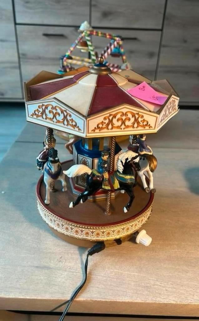 Mr christmas draaimolen voor kerst dorp B10, Diversen, Kerst, Gebruikt, Ophalen of Verzenden