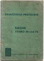 Sachs Stamo 50 Stamo 75 Ersatzteile onderdelenlijst (7726z), Ophalen of Verzenden, Zo goed als nieuw, Tractor en Landbouw