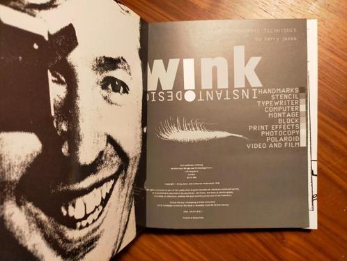 Terry Jones – Wink : instant design (1990), Boeken, Kunst en Cultuur | Beeldend, Zo goed als nieuw, Grafische vormgeving, Ophalen of Verzenden