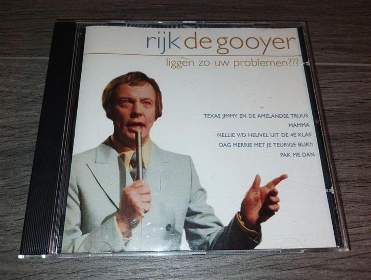 Rijk De Gooyer ‎- Liggen Zo Uw Problemen???, Cd's en Dvd's, Cd's | Humor en Cabaret, Zo goed als nieuw, Ophalen of Verzenden