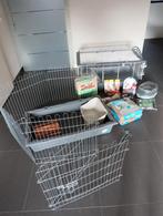 ZGAN konijnenkooi + buitenren merk Ferplast en veel extra's, Kooi, Zo goed als nieuw, Konijn, 75 tot 110 cm