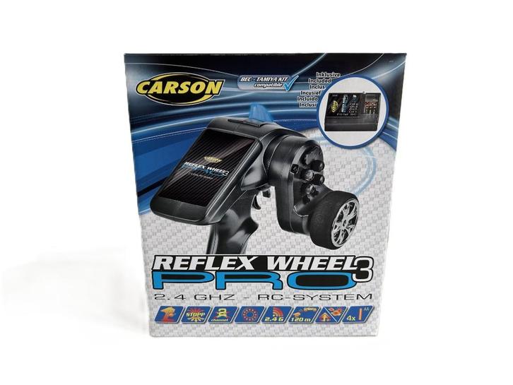 Carson 500052 Reflex Wheel PRO3 2,4GHz C500052, Hobby en Vrije tijd, Modelbouw | Radiografisch | Auto's, Nieuw, Onderdeel, Overige schalen