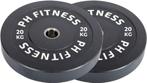 PH Fitness Bumper Plates 20KG Set – Rubber 50mm (2x, opdruk), Nieuw, Ophalen of Verzenden, Info@phfitness.nl, Zurichstraat 20