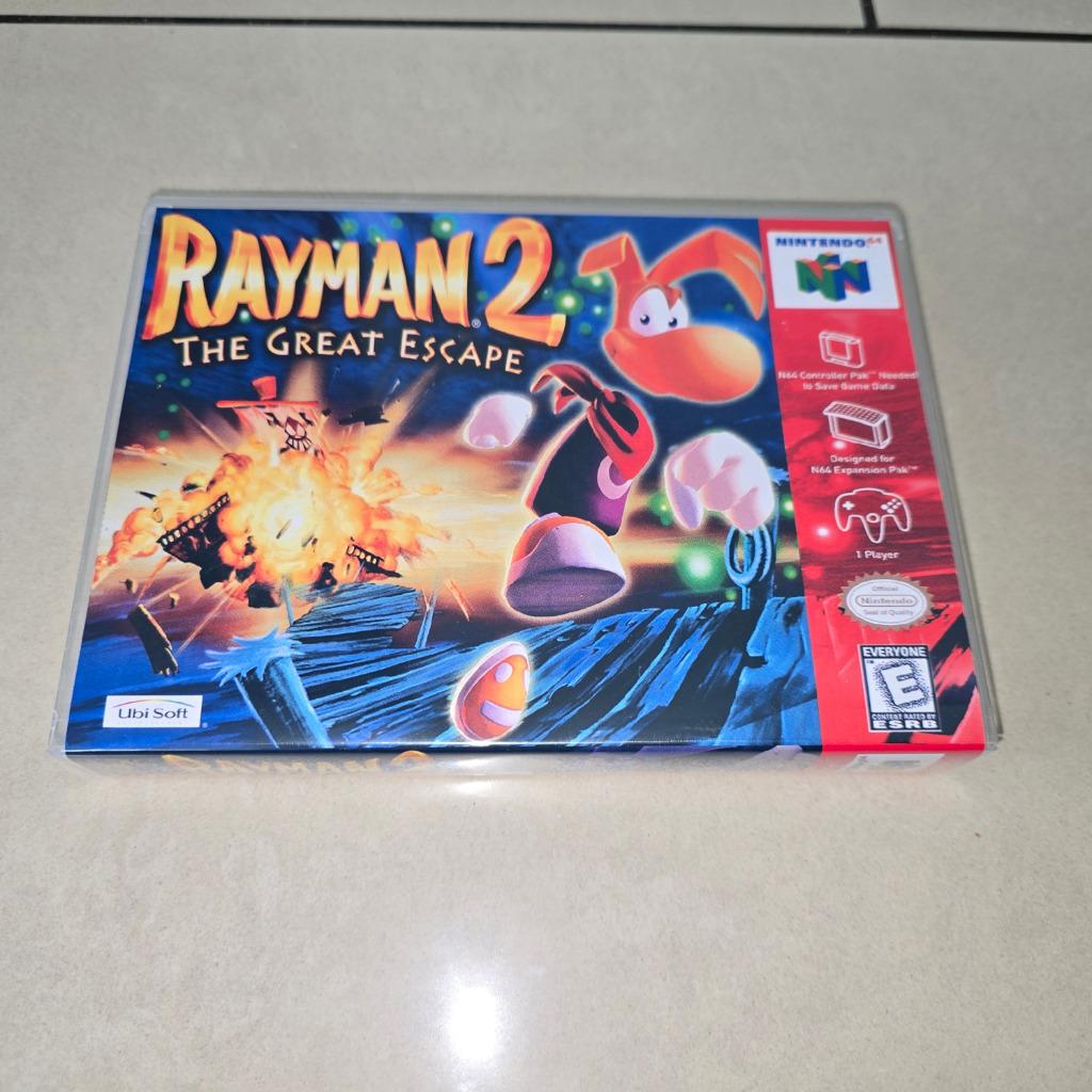 Rayman 2 The Great Escape N64 Game Case, Spelcomputers en Games, Games | Nintendo 64, Avontuur en Actie, Verzenden, 1 speler, Zo goed als nieuw