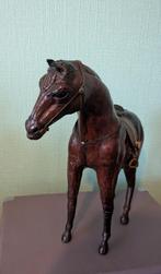 Vintage leren paard met zadel, Antiek en Kunst, Ophalen