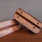 Art Deco Houten Kandelaars Set, Antiek en Kunst, Curiosa en Brocante, Ophalen of Verzenden