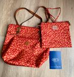 Brics ZGAN rode schoudertas met los kleiner tasje., Ophalen of Verzenden, Zo goed als nieuw, Rood, Schoudertasje