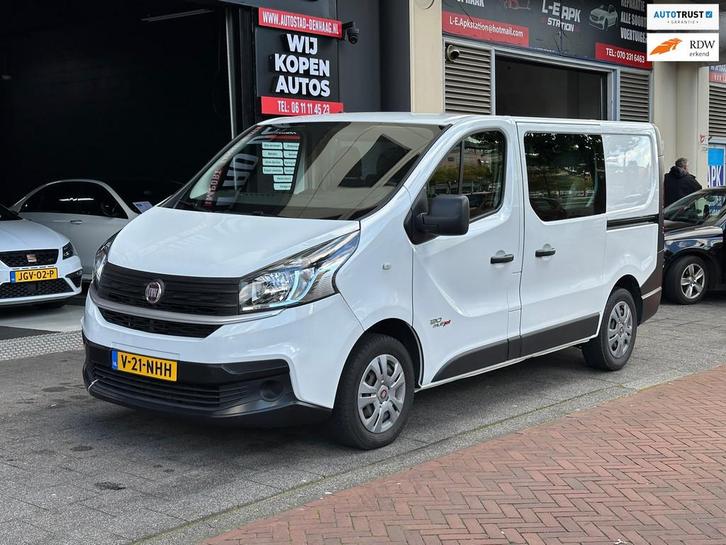 Fiat Talento 1.6 MJ L1H1 Dubbel Cabine Airco PDC, Auto's, Bestelauto's, Bedrijf, Te koop, ABS, Airconditioning, Bluetooth, Boordcomputer