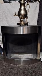 Bio ethanolhaard met tinnen koffiekan, Huis en Inrichting, Ophalen of Verzenden, Zo goed als nieuw, Vrijstaande haard, Overige soorten