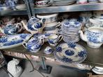 te koop serviesdelen PEACOCK van Societe Ceramique blauw, Antiek en Kunst, Ophalen of Verzenden