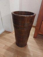 Houten paraplubak of bloempot, Ophalen of Verzenden, Hout