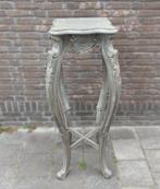 HOOG 130 cm Barok Brocante bijzettafel plantentafel sokkel, Gebruikt, Vierkant, 55 tot 75 cm, 60 cm of meer