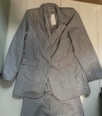 Gestreept pak blazer, Verzenden, Nieuw, Maat 46/48 (XL) of groter, Grijs