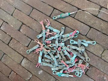 Beugvisserij 23 wartels koper  8 cm  beschikbaar voor biedingen