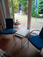 luxe 3 delig moderne bijzettafels metaal, Huis en Inrichting, Tafels | Bijzettafels, Minder dan 55 cm, Metaal of Aluminium, Rond