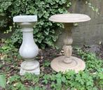 Brocante plantentafeltjes / 1x beton / 1x hout, Antiek en Kunst, Curiosa en Brocante, Ophalen of Verzenden