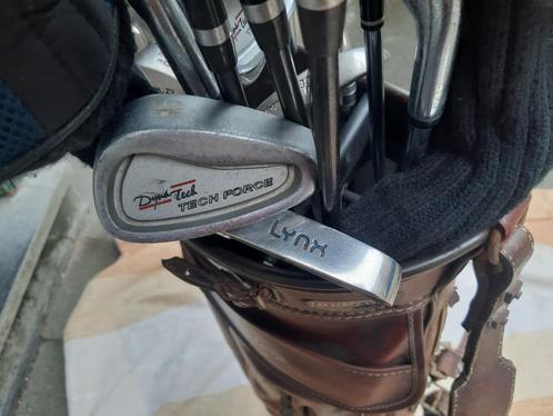 Diverse golfclubs, speciale leren tas en vintage tas clubs;, Sport en Fitness, Golf, Gebruikt, Club, Callaway, Ophalen of Verzenden