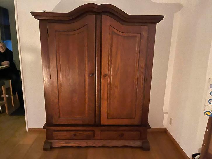 Mooie houten kamerkast met deuren en lades, Huis en Inrichting, Kasten | Kledingkasten, Gebruikt, 150 tot 200 cm, 100 tot 150 cm