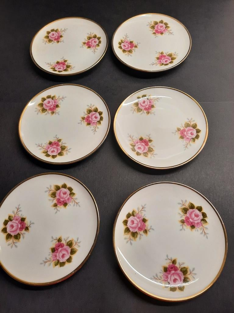 Vintage Winterling Röslau Bavaria Gebaksbordjes (6 stuks), Gebruikt, Niet beschikbaar, Ophalen of Verzenden, Winterling Röslau Bavaria