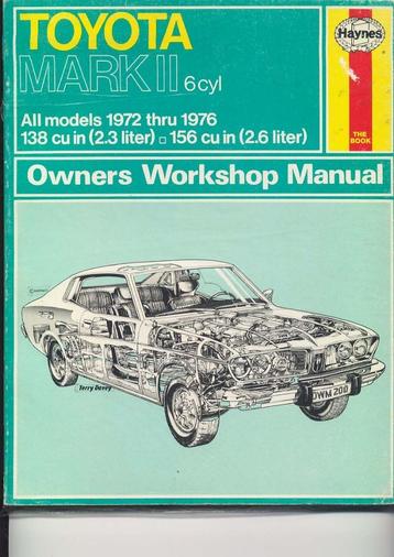 Vraagbaak autohandboek Toyota Mark II 1972-1976 beschikbaar voor biedingen