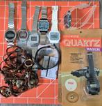Partij lcd led horloges verzameling lot watches, Gebruikt, Zwart, Ophalen of Verzenden, Led Rexor, Knight Rider, Ectron