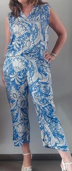 Emily van den bergh blouse en broek maat 46, Emily van den bergh, Blauw, Maat 46/48 (XL) of groter, Ophalen of Verzenden